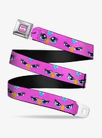 Furby Purple Eye Expressions Close Up Seatbelt Buckle Belt