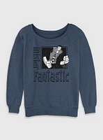 Marvel Fantastic Four Mr. Pose Womens Slouchy Sweatshirt