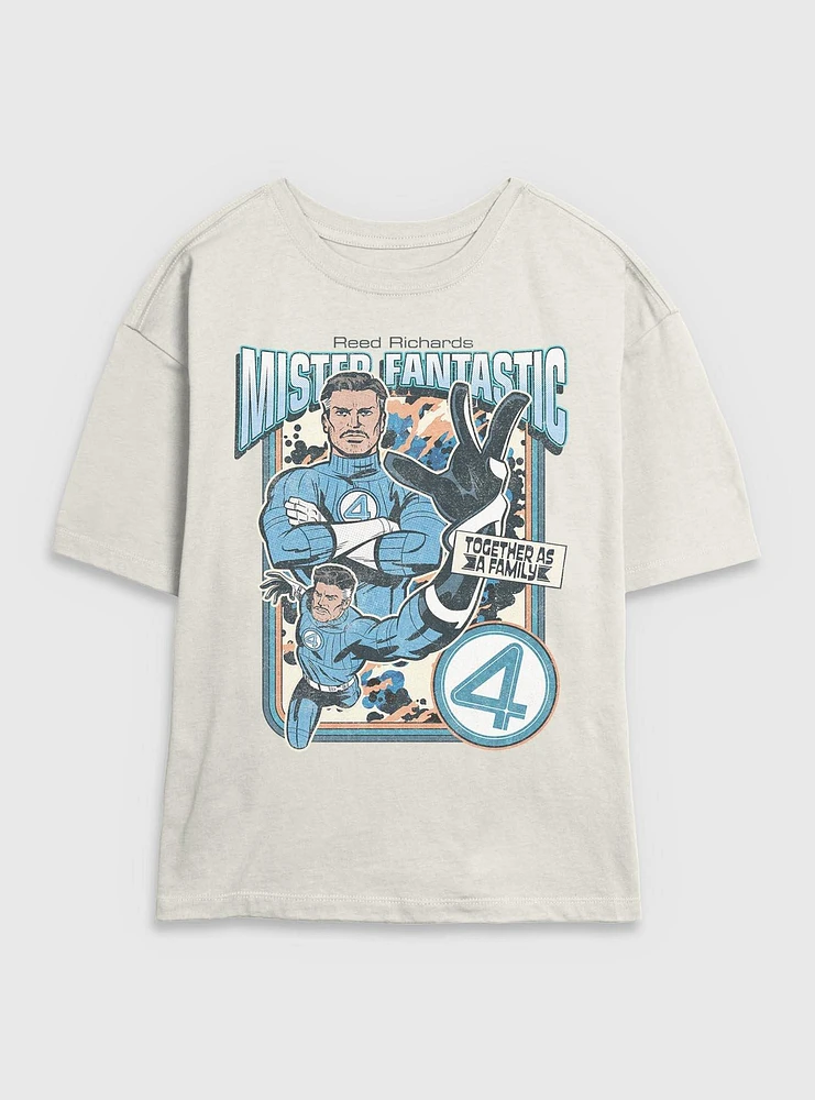 Marvel The Fantastic Four: First Steps Mr. Together As A Family Womens Skimmer T-Shirt BoxLunch Exclusive