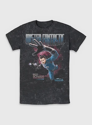 Marvel The Fantastic Four: First Steps Stretch Mr. Reed Richards Mineral Wash T-Shirt BoxLunch Exclusive