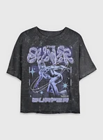 Marvel The Fantastic Four: First Steps Silver Surfer Womens Mineral Wash Crop T-Shirt BoxLunch Exclusive