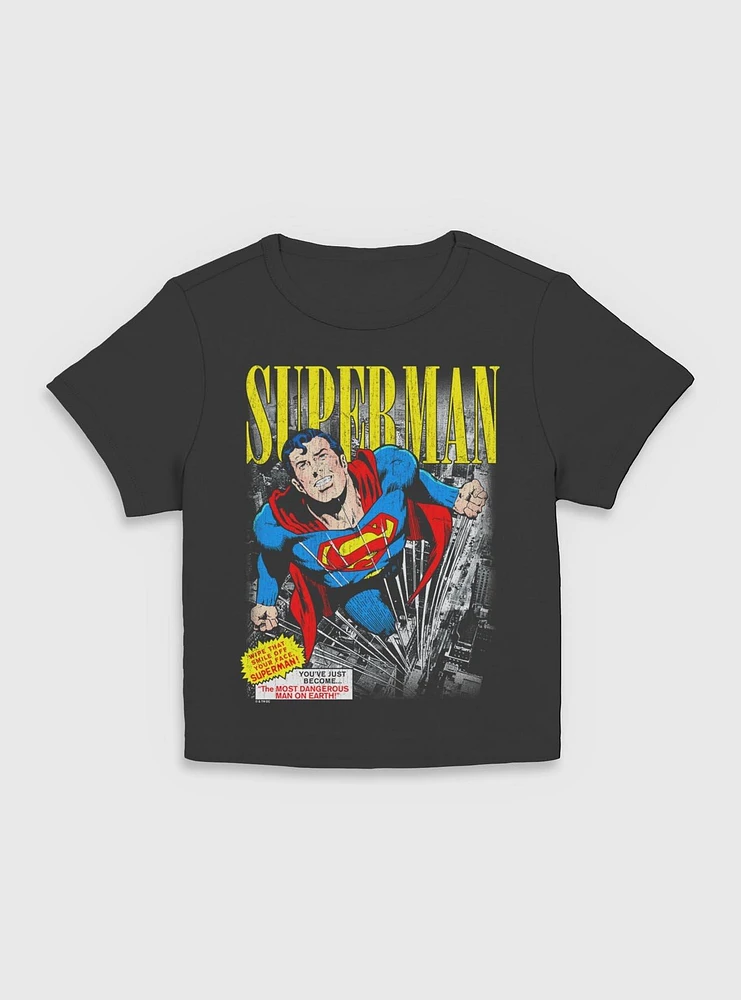 DC Comics Superman Vintage Girls Baby T-Shirt BoxLunch Exclusive