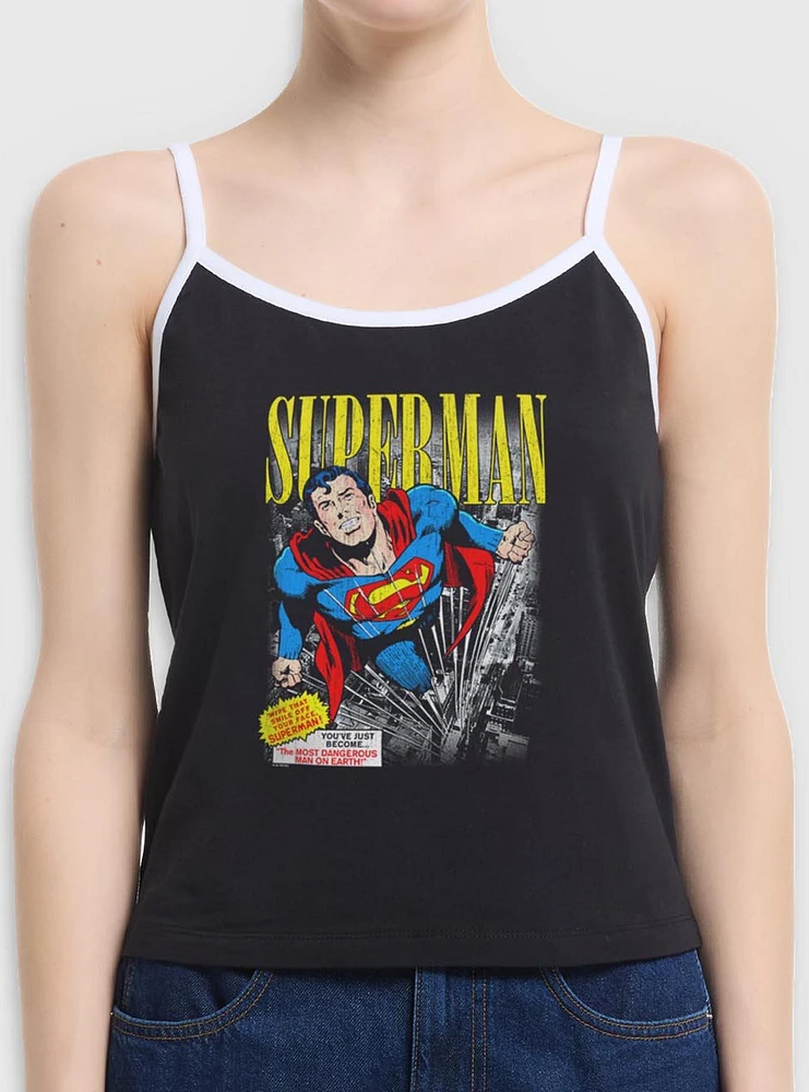 DC Comics Superman Vintage Girls Cami Tank BoxLunch Exclusive