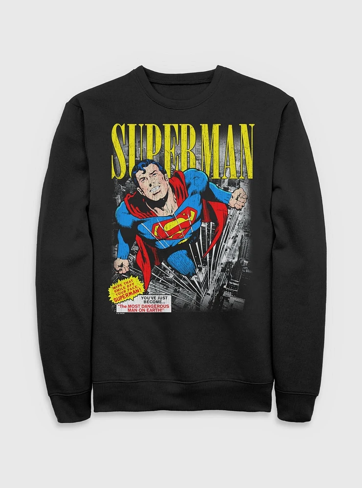 DC Comics Superman Vintage Sweatshirt BoxLunch Exclusive