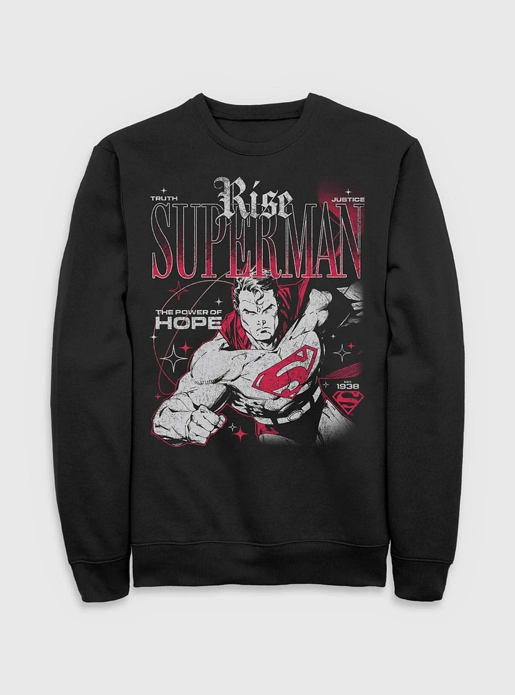 DC Comics Superman Rise Truth Justice Hope Sweatshirt BoxLunch Exclusive