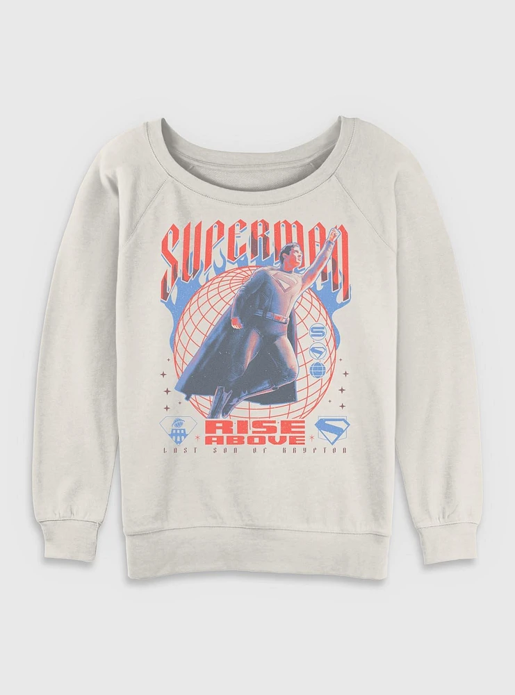 DC Comics Superman Rise Above Girls Slouchy Sweatshirt BoxLunch Exclusive