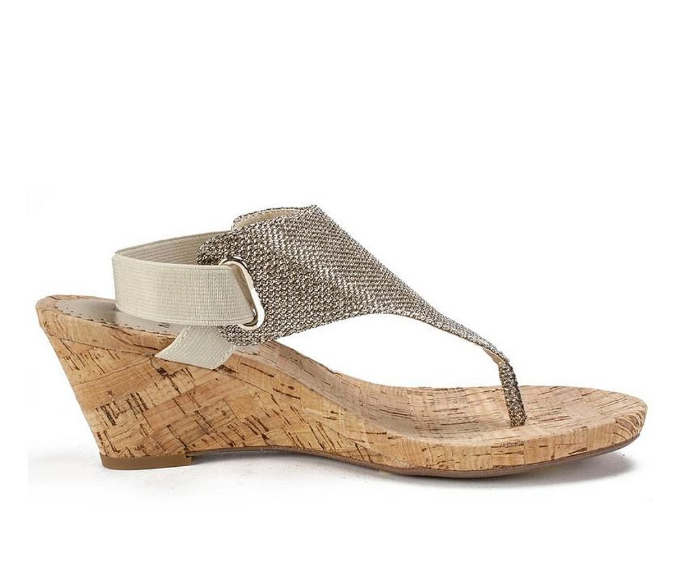Women's White Mountain All Good Wedge Sandals