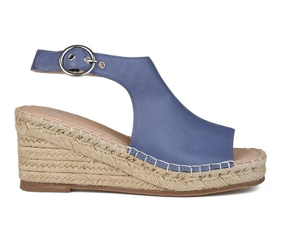 Women's Journee Collection Crew Espadrille Wedges