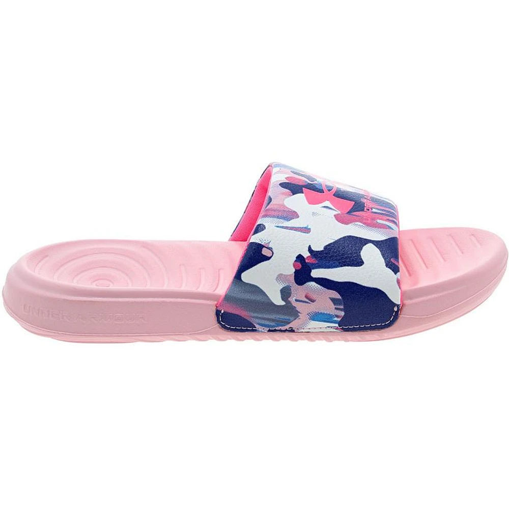 Girls' Under Armour Little Kid & Big Ansa Print Sport Slides