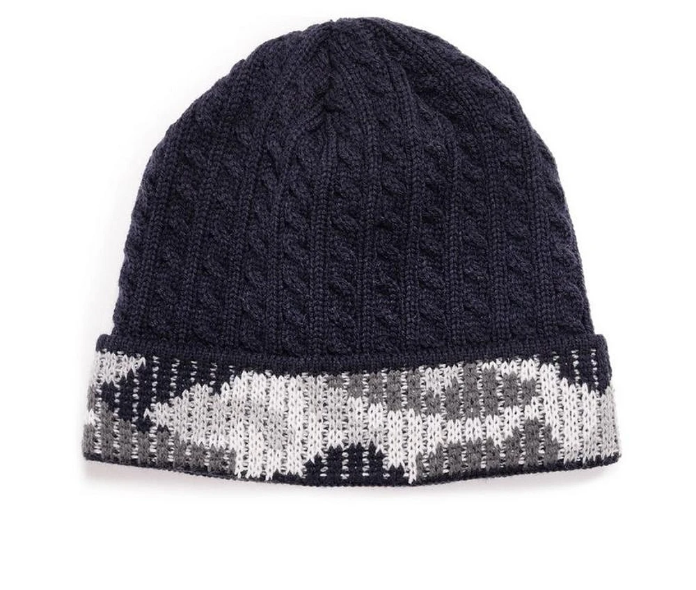 MUK LUKS Men's Camo Cuff Beanie