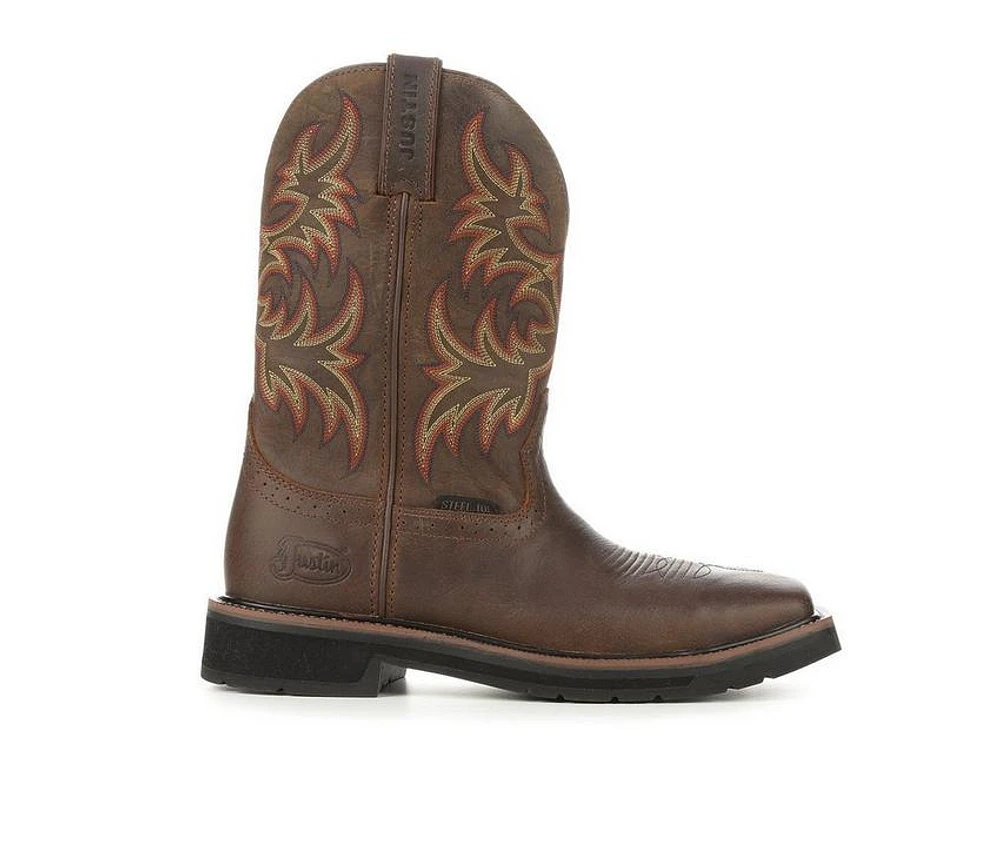 Men's Justin Boots SE4682 Stampede Steel Toe Cowboy