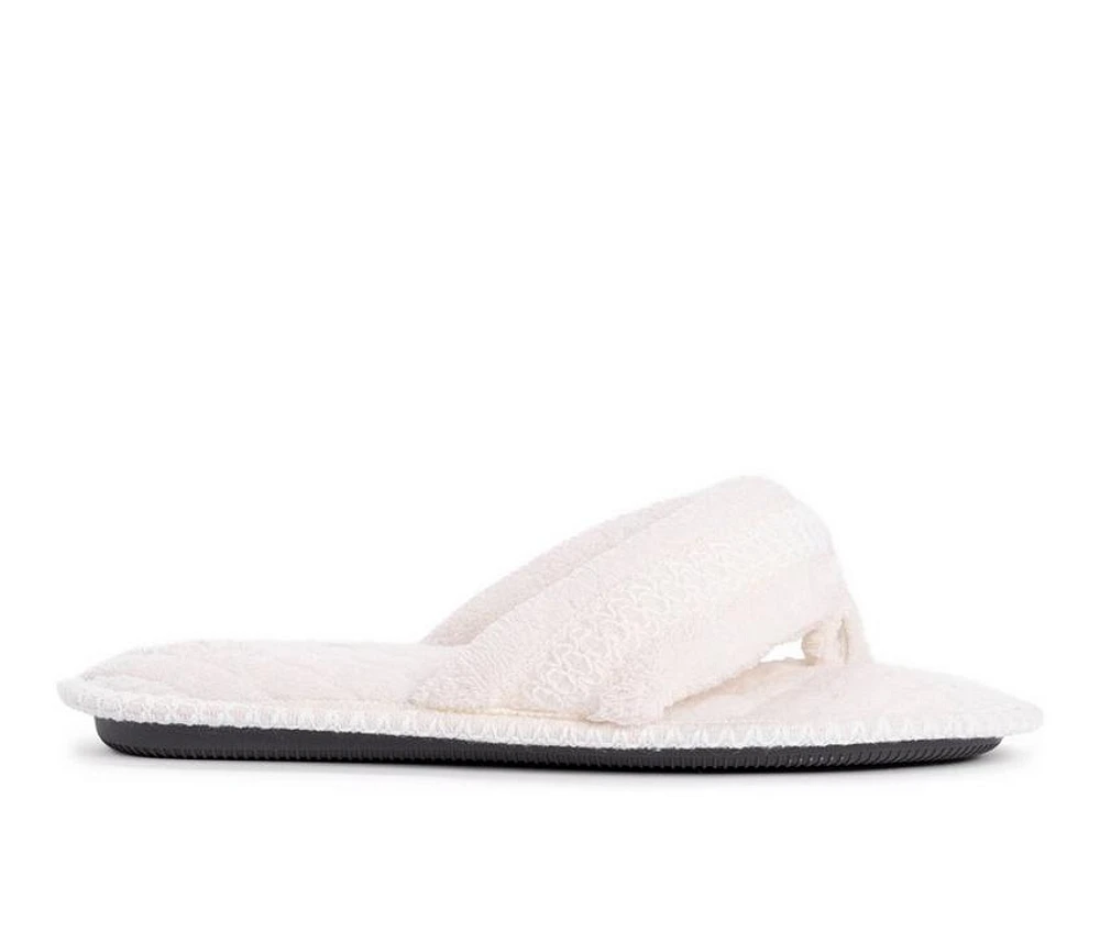 MUK LUKS Darlene Micro Chenille Thong Slippers