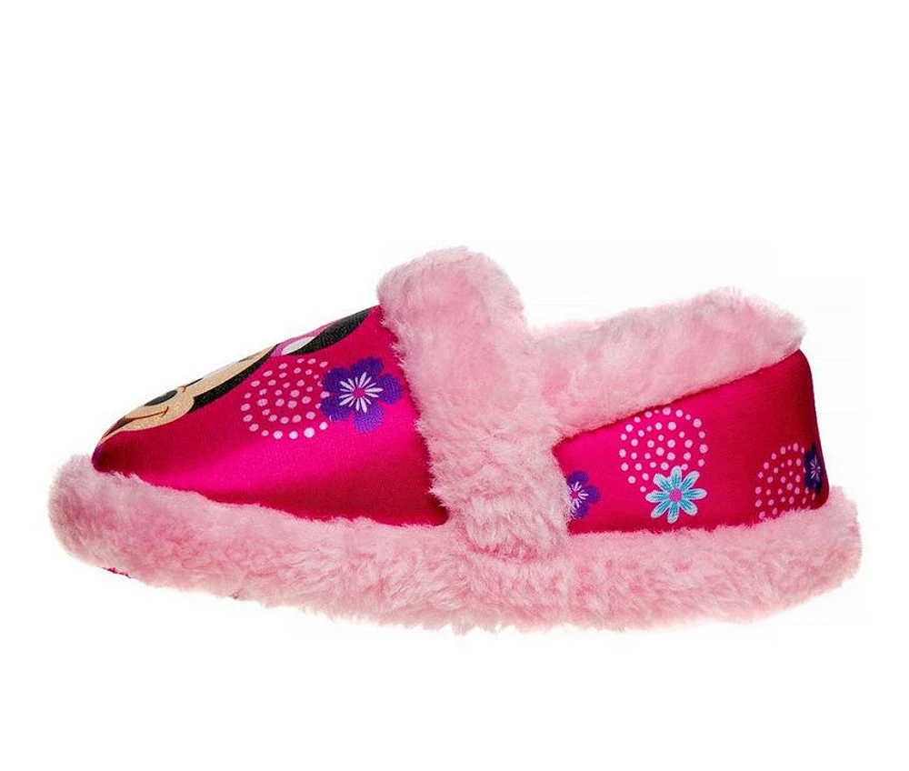 Disney Toddler & Little Kid Minnie Mouse Furry Slip-On Slippers
