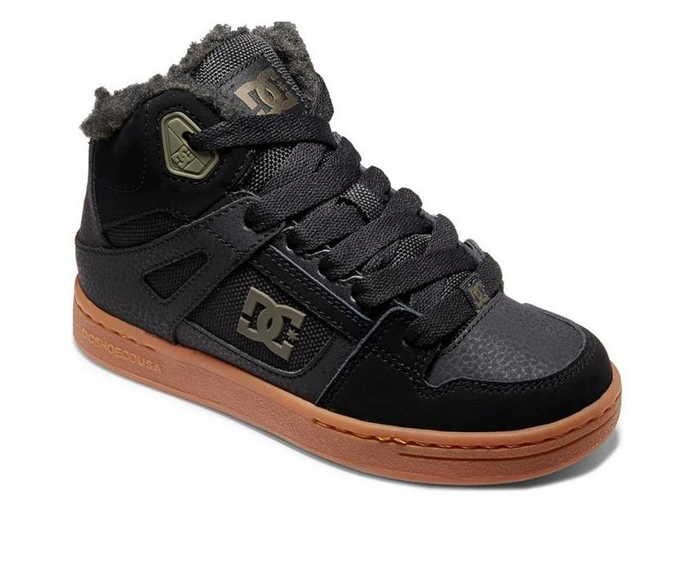Boys' DC Little Kid & Big Pure High-Top Winter Sneaker Boots