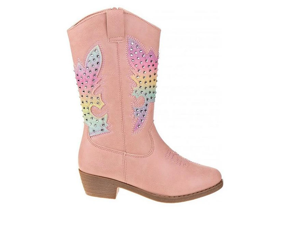 Girls' Kensie Girl Little Kid & Big Rhinestone Zip-Up Cowboy Boots