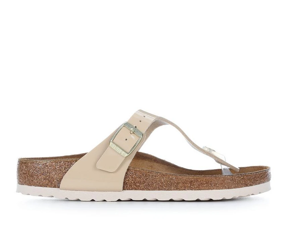 Women's Birkenstock Gizeh Leather Footbed Sandals