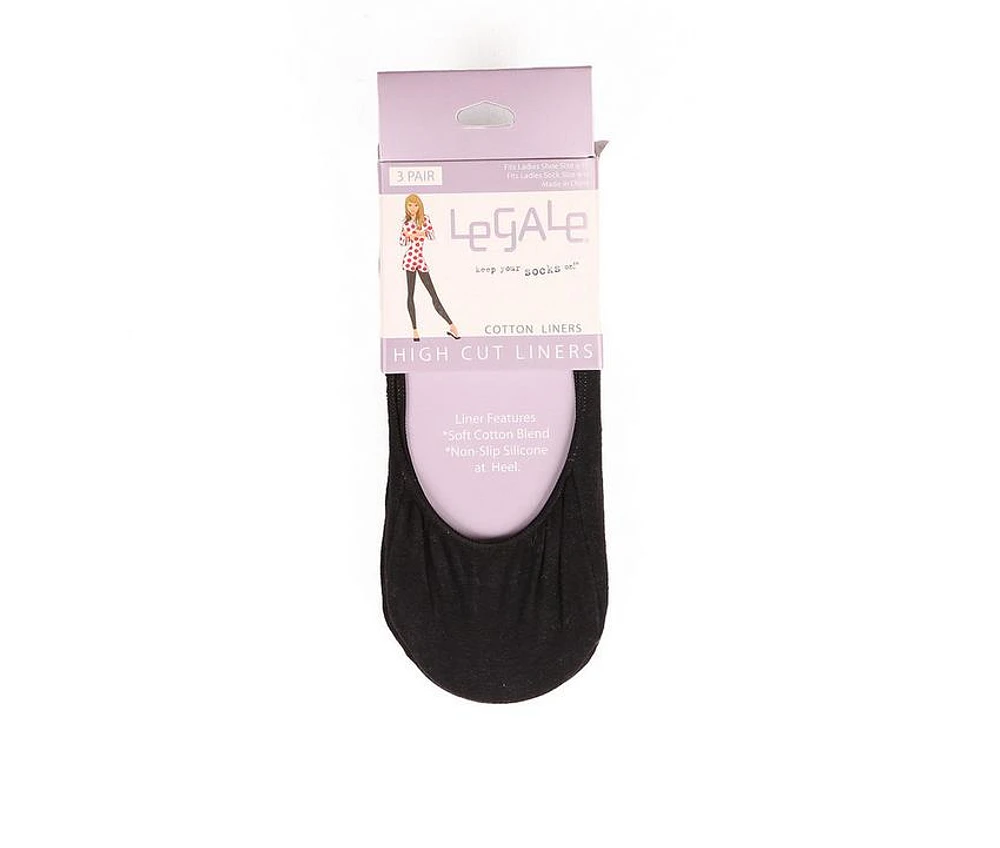 LEGALE Three Pack Micro Regular Cut Socks