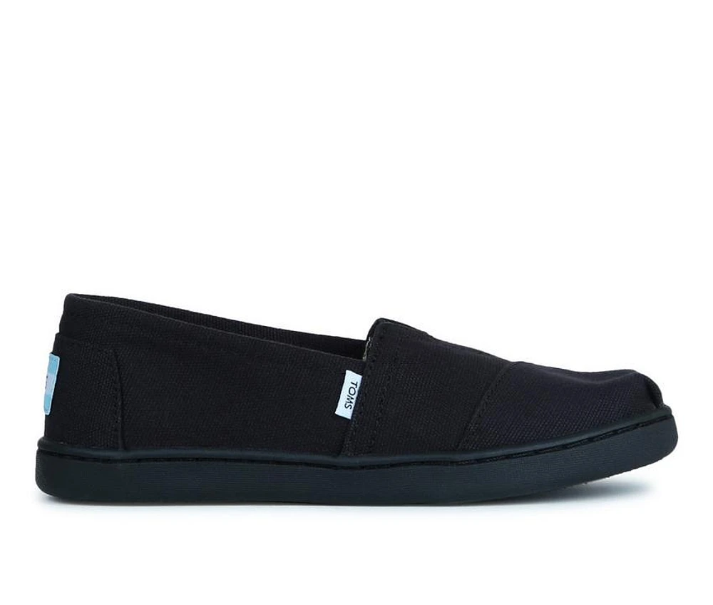 Girls' TOMS Little Kid & Big Youth Alpargata Black Slip-On Shoes