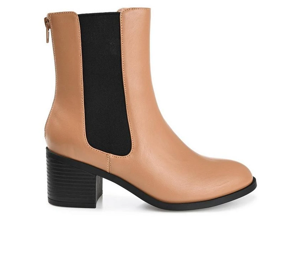 Women's Journee Collection Tayshia Block Heel Chelsea Booties
