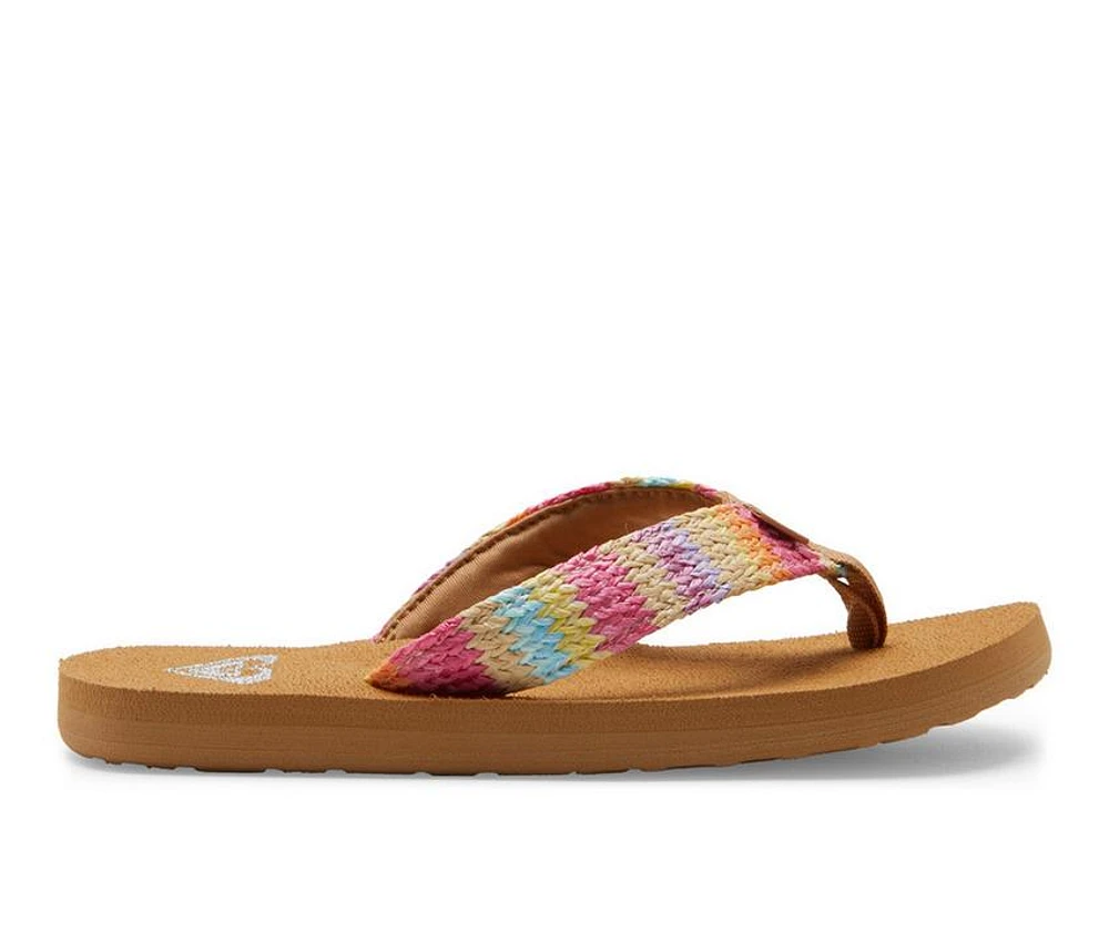 Girls' Roxy Little Kid & Big Porto Raffia Flip-Flops