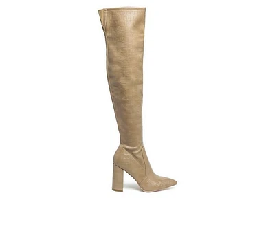 Women's London Rag Flittle Over The Knee Heeled Boots