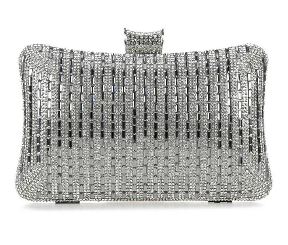Vanessa Crystal Curve Clutch
