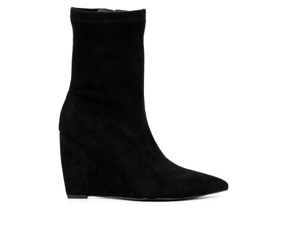 Women's New York and Company Odette Wedge Booties