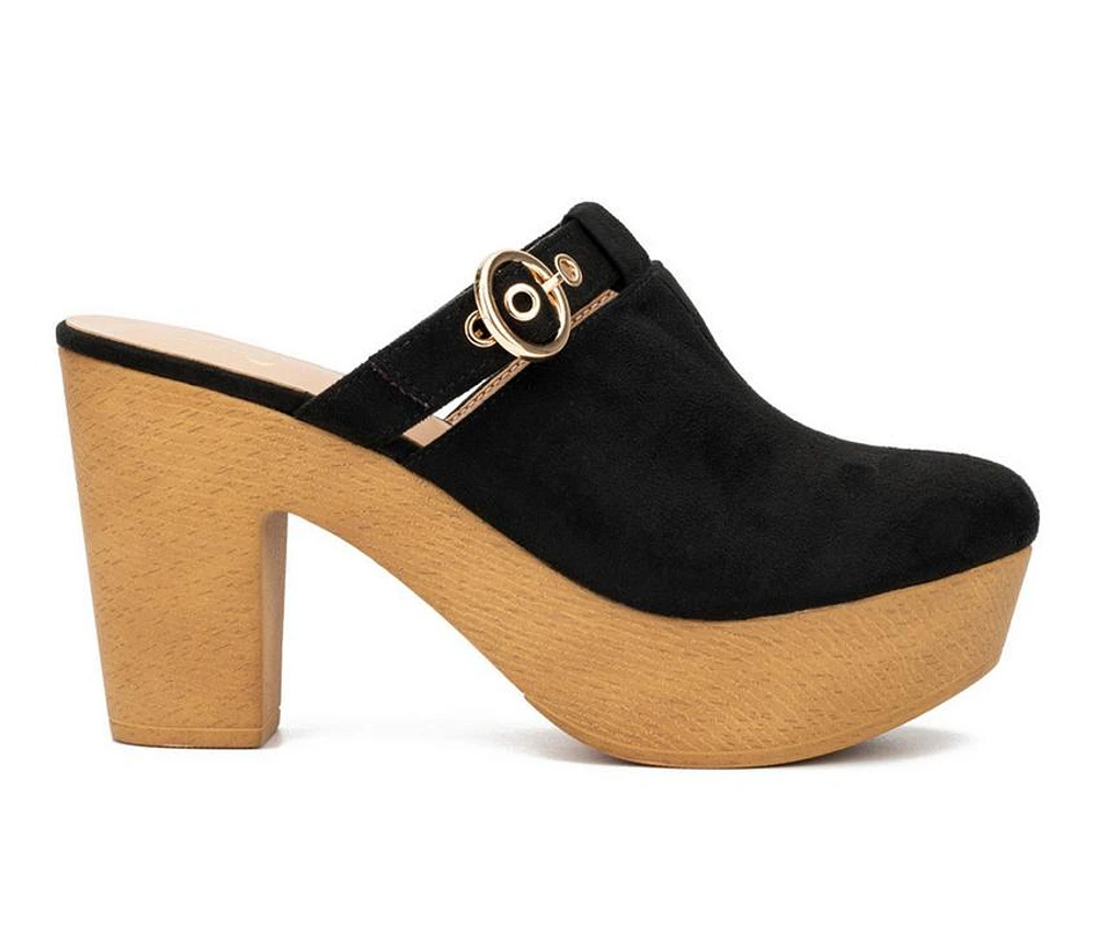 Women's New York and Company Nyomi Platform Clogs