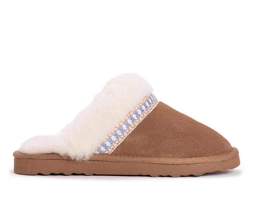 MUK LUKS Women's Dawn Suede Scuff Slippers