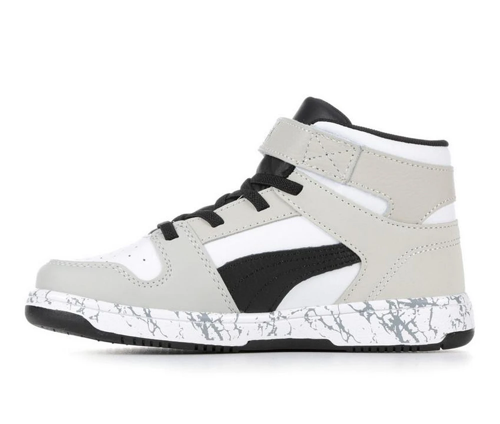 Boys' Puma Little Kid & Big Rebound Layup Mid Marble Sneakers