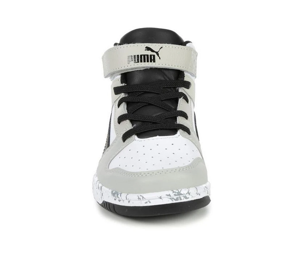 Boys' Puma Little Kid & Big Rebound Layup Mid Marble Sneakers
