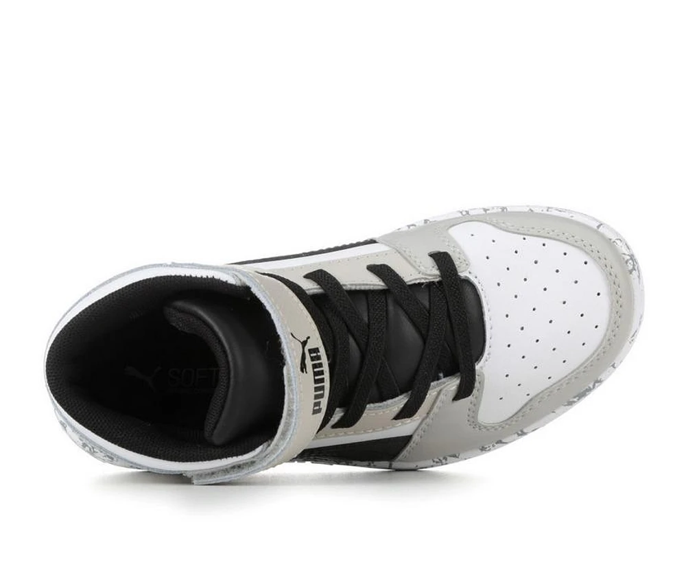 Boys' Puma Little Kid & Big Rebound Layup Mid Marble Sneakers