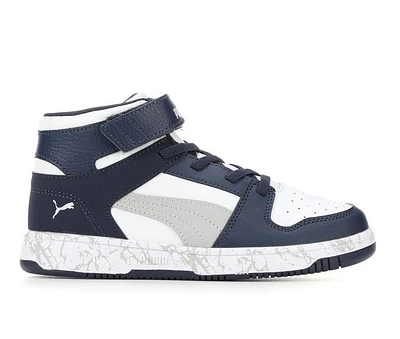 Boys' Puma Little Kid & Big Rebound Layup Mid Marble Sneakers