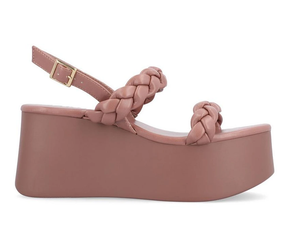 Journee Collection Zannah Platform Wedge Sandals