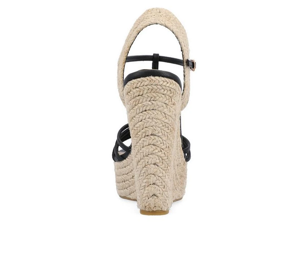 Women's Journee Collection Yara Espadrille Wedge Sandals