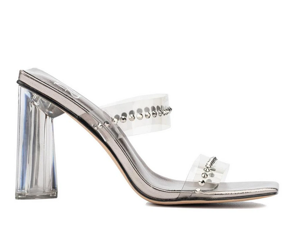 Women's New York and Company Zeta Emb Dress Sandals