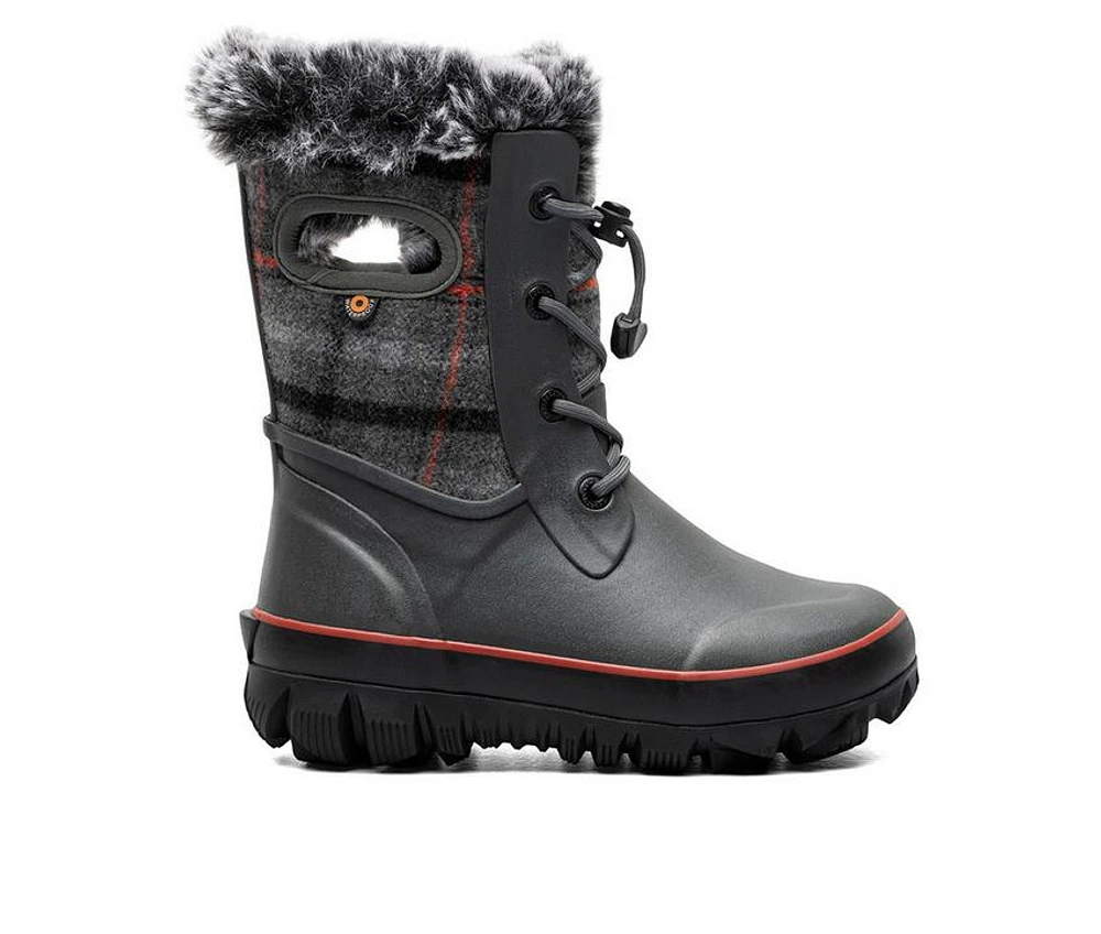 Kids' Bogs Footwear Little & Big Kid Arcata II Cozy Plaid Winter Boots