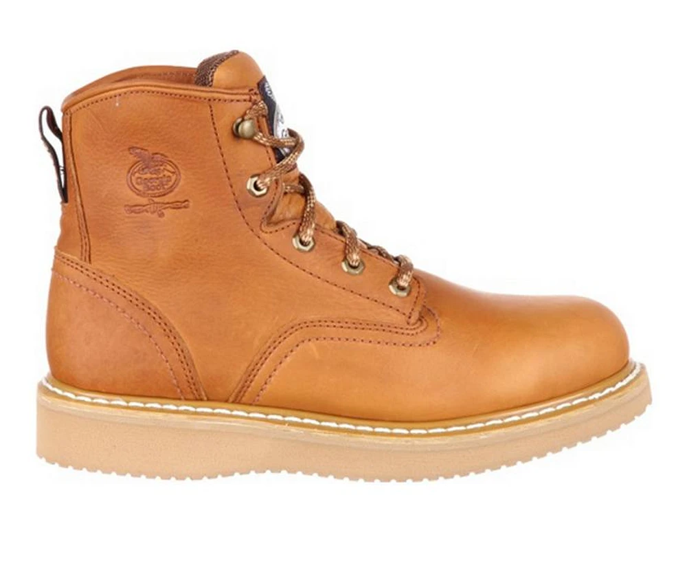 Men's Georgia Boot 6" Wedge Steel Toe Work Boots
