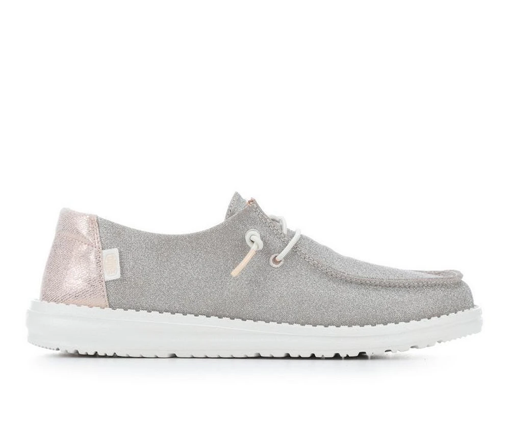 Women's HEYDUDE Wendy Metallic Sparkle Casual Shoes