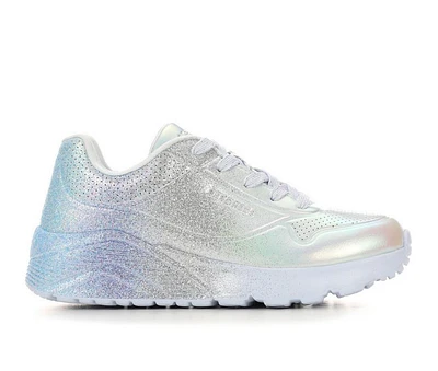 Girls' Skechers Street Little Kid & Big Uno Lite Metallic Shimmers Sneakers