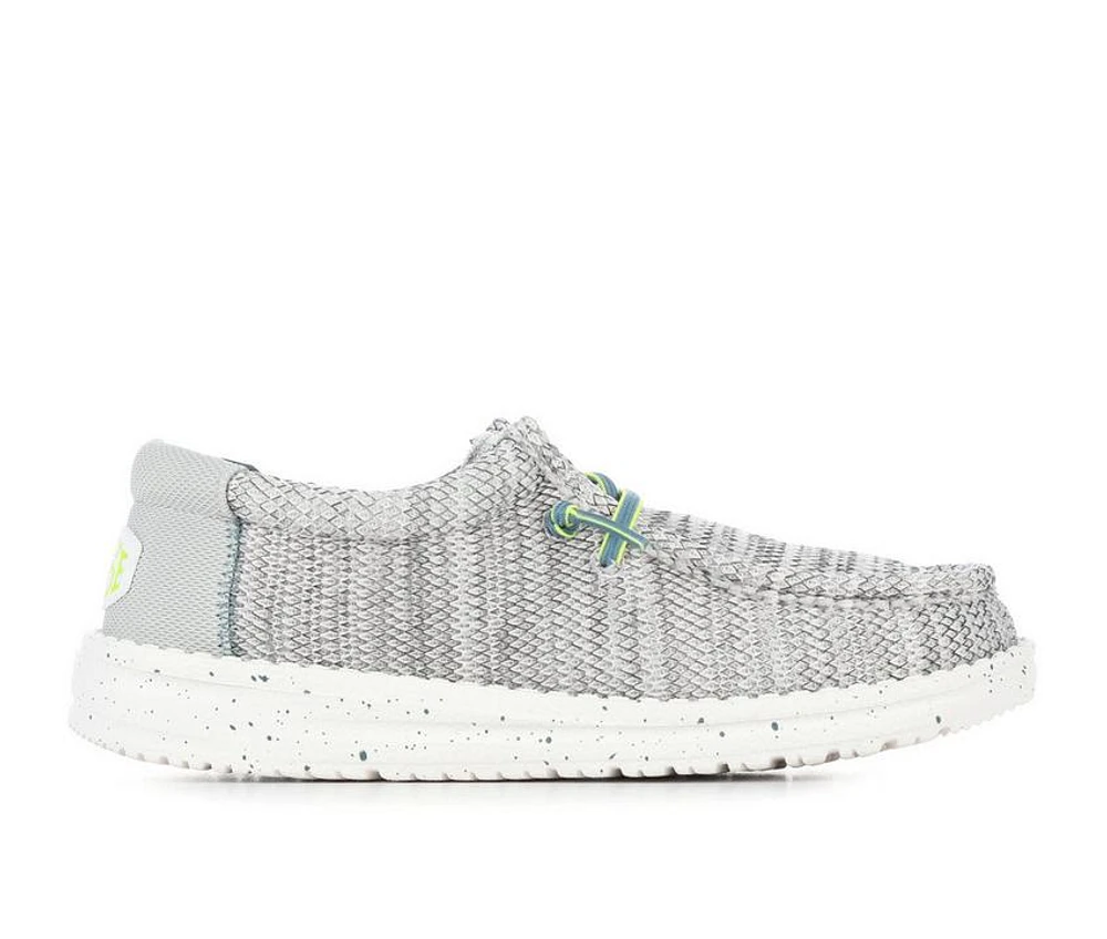 Kids' HEYDUDE Little Kid & Big Wally Youth Heathered Mesh Casual Shoes