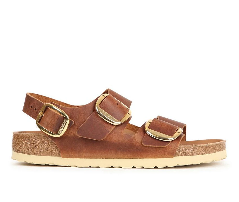 Women's Birkenstock Milano Big Buckle Footbed Sandals