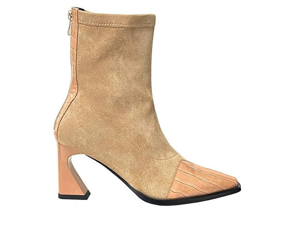 Women's Ninety Union Bronx Mid Calf Heeled Booties
