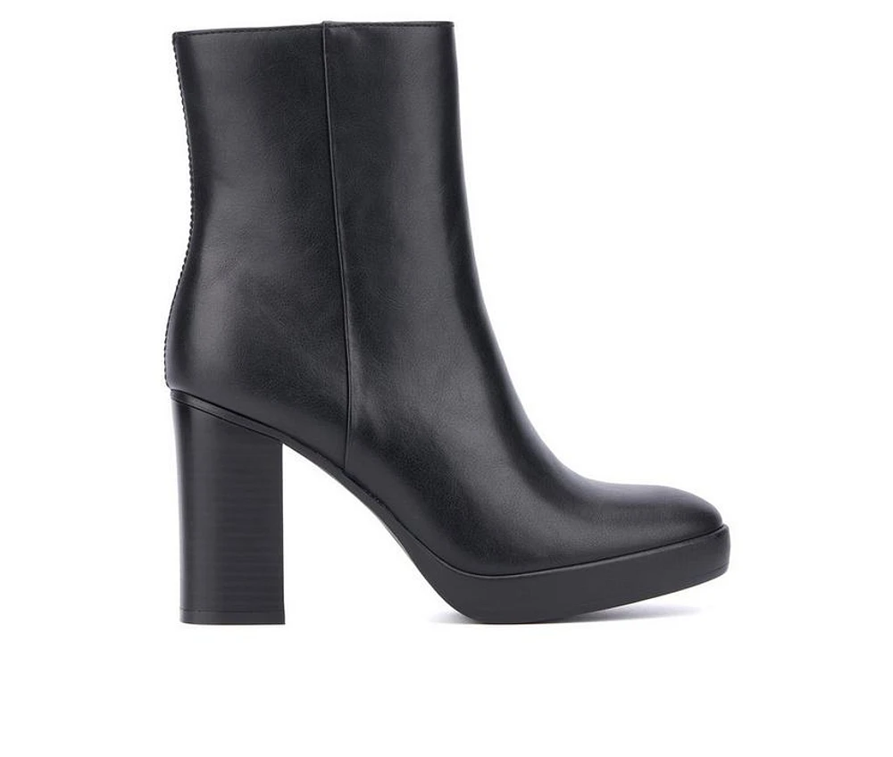 Women's New York and Company Fay Block Heel Booties