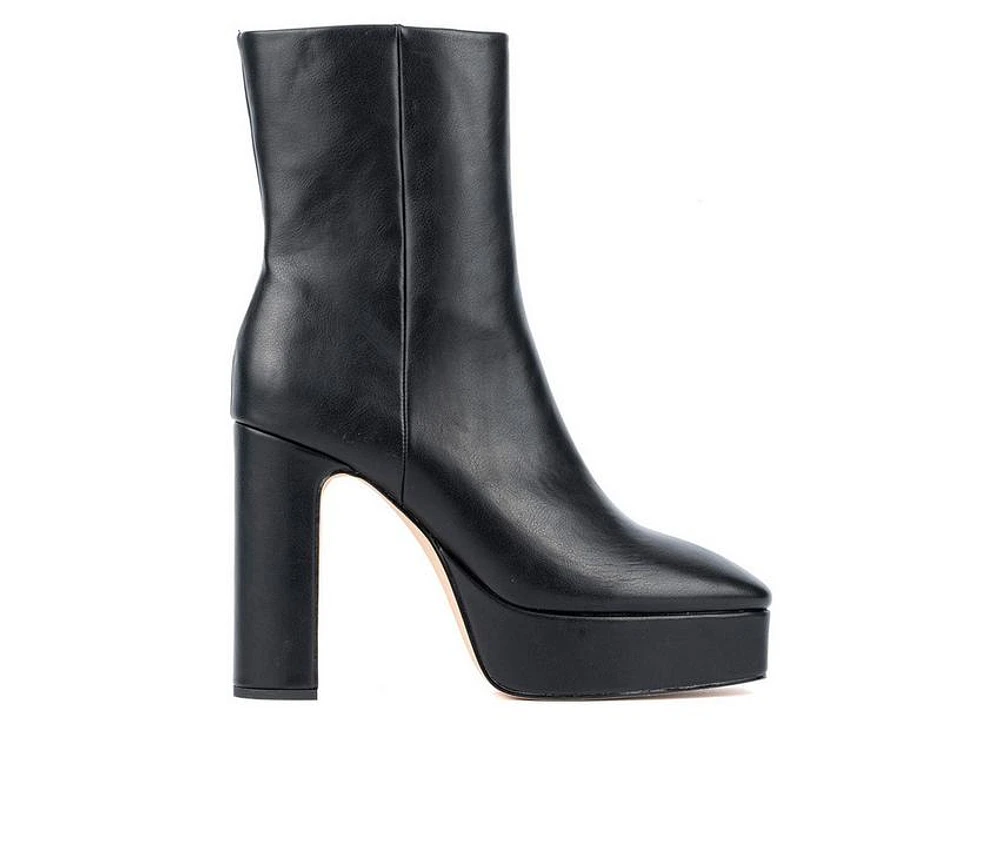 Women's New York and Company Raylyn Platform Heeled Booties