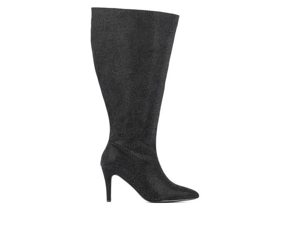 Women's Fashion to Figure Stevie Gem Wide Calf Knee High Boots