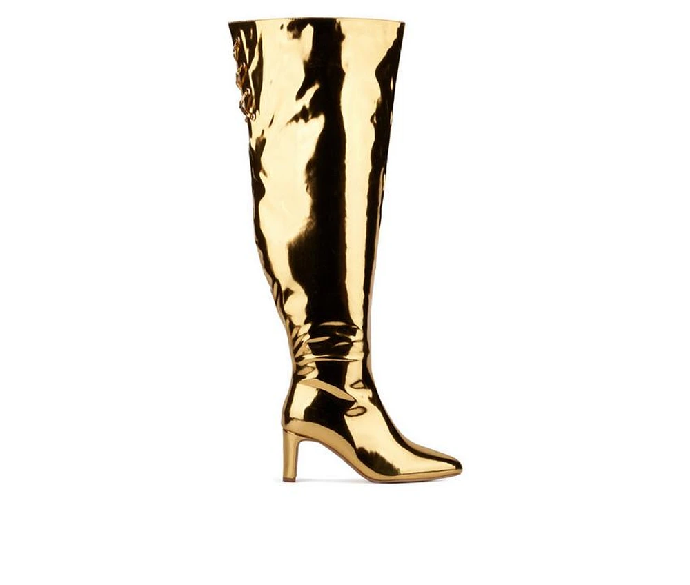 Women's Fashion to Figure Hayya Extra Wide Calf Knee High Boots