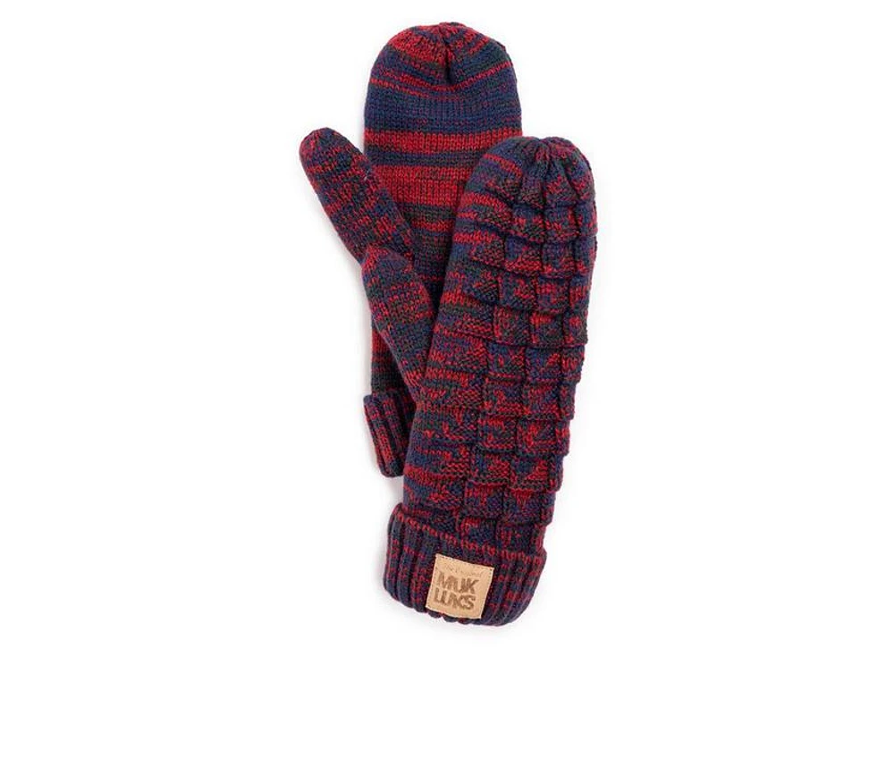 MUK LUKS Patch Pom Mitten