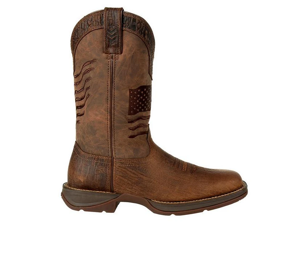 Men's Durango Rebel Distressed Flag Embroidery Western Boots