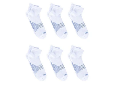 Copper Fit 6 Pack Men's Energy Quarter Crew Socks